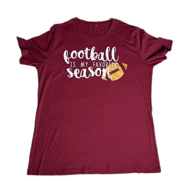 Tops - Football is my favorite season women tee shirt